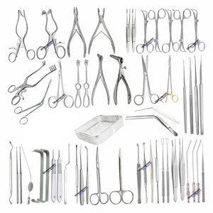 Juego de 54 Piezas de Instrumentos Quirúrgicos Manuales de Acero Inoxidable para Mastoidectomía, Kit de Cirugía ORL - Product Image 1
