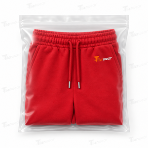 Shorts Bermuda Homme Rouge Couleur Unie Taille Élastiquée Cordon de Serrage Décontracté en Coton Tricoté Respirant Taille Moyenne Vente en Gros - Product Image 6