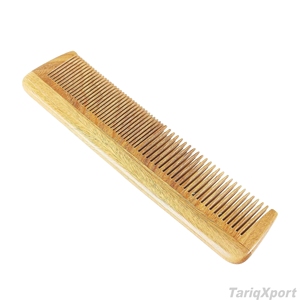 Nouvelle conception, peigne à cheveux classique en bambou et plastique écologique, durable, à dents larges, pour salon de coiffure, logo personnalisé - Product Image 5