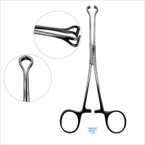 คีมหนีบหลอดเลือดแดงบาบค็อก สแตนเลสสตีล สำหรับหนีบเนื้อเยื่อ ใช้ซ้ำได้ อุปกรณ์ผ่าตัดกระดูกและข้อ ชุดผ่าตัดหู คอ จมูก สำหรับโรงพยาบาล - Product Image 1