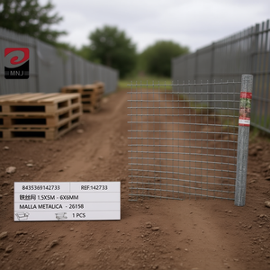 Grillage métallique en acier 1,5x5m-6x6mm -26158 - Product Image 3