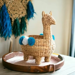 Cestas de Almacenamiento Modernas Tejidas a Mano con Diseño de Animales de Mimbre Ecowoodies, Decoración Infantil con Forma de Animal, Organizador de Juguetes para Niños - Product Image 4