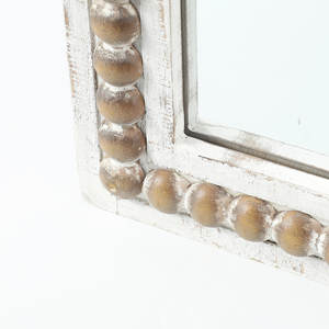 Style ferme église fenêtres miroirs en bois chambres salon Foyer cheminée décoration arc moyen blanc miroir moderne - Product Image 4