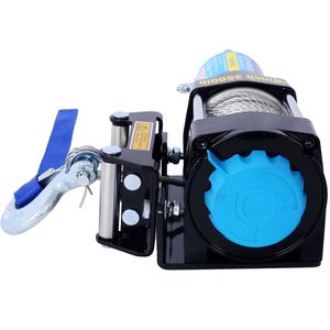 Treuil électrique 12 V 3500 LBS pour VTT/UTV avec câble en acier et télécommande sans fil, rouleau de guidage inclus - Product Image 3