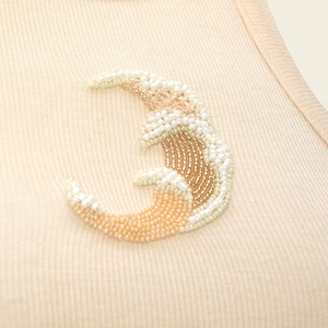 Handcrafted Beaded Embroidery Seed Beads Tank <b>Top</b> For Girls Artistic Seed Beads Embroidered Tank <b>Top</b> Unique Fashion Look - Product Image 1