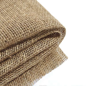 Tissu géotextile en jute tissé biodégradable, écologique, durable, 100% naturel, 280 GSM, largeur 63 pouces, 100 mètres - Product Image 1