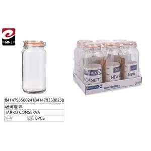 Pot en verre de 2 L, Tarro Conserva, pots de conservation durables - Product Image 3