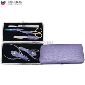 Buy Premium Custom Travel Friendly Black Case Manicure Pedicure <b>Set</b> High Quality Stainless Steel <b>Nail</b> Grooming Kit - Product Image 5