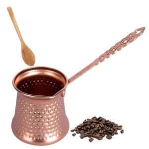 Nueva llegada: Tetera turca de metal, cafetera decorativa con acabado martillado para el hogar y restaurantes, jarras para café y té. - Product Image 5
