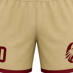 Ensemble de tenue de football pour adultes, couleur bordeaux et or, haut à manches longues et short, léger et respirant, kit de football d'équipe pour les matchs - Product Image 6