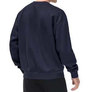 Sudadera de Hombre Estilo Urbano, Color Sólido, Manga Larga, Cuello Redondo, Corte Holgado, Informal - Product Image 2