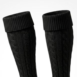 Hakim Sports Sportswear <b>Knee</b> <b>High</b> Regular <b>Socks</b> Anti-Slip Spandex/Cotton Adult Autumn Cycling Breathable - Product Image 4