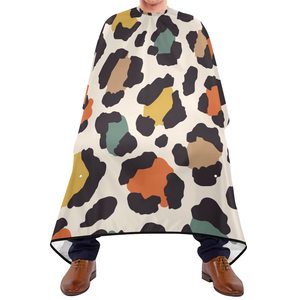 Capa de Corte de Pelo Profesional Impermeable con Logotipo Personalizado, Capa de Peluquería con Broches, Cuello de Neopreno y Silicona, Color Negro - Product Image 2