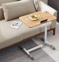 Bureau d'ordinateur portable de levage à hauteur réglable de haute qualité sur la Table de bureau pneumatique de chevet avec porte-gobelet pour le bureau à domicile