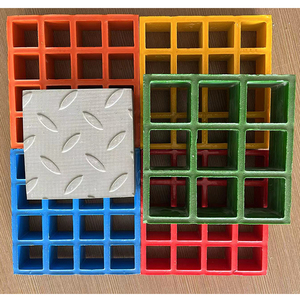 38*38mm Malla Frp Rejilla Moldeada Fibra de vidrio Frp Rallada Piso - Product Image 6