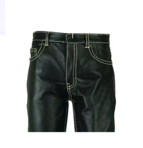 Pantalon en cuir décontracté pour homme, collection hiver, avec logo et impression personnalisés, service OEM, doublure polaire respirante, taille haute – Grande Vente - Product Image 5