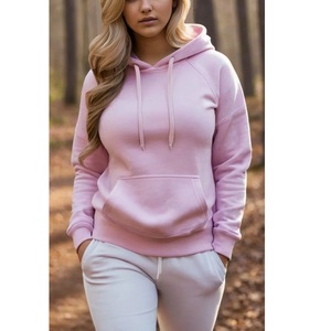 Sweat-shirts et sweats à capuche pour femmes, veste à capuche en polaire chaude pour l'hiver, couleur unie, coupe ajustée, sweat-shirt de BD - Product Image 1