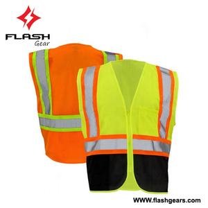 เสื้อกั๊กสะท้อนแสงมองเห็นสูง,เสื้อกั๊กความปลอดภัยสำหรับงานก่อสร้างถนนเสื้อกั๊กเพื่อความปลอดภัยพร้อมกระเป๋า - Product Image 4