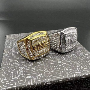 Anillo Hip Hop de Plata de Ley 925 y Oro con Moissanita de Alta Calidad, Joyería de Moda para Hombre y Mujer, Superventas - Product Image 2
