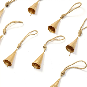Hot Selling Brass Metal Hanging Bells Ornaments <b>Christmas</b> <b>Tree</b> <b>Wall</b> Decor Temple Santa Bells-Low Price <b>Christmas</b> Decorations - Product Image 3