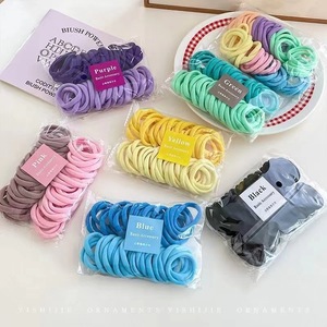 ยางรัดผมสีชมพูเรนโบว์เกิร์ล 50 ชิ้น ยางรัดผมแบบยืดหยุ่นสำหรับผู้หญิงและเด็กผู้หญิง ขนาดปกติ - Product Image 5