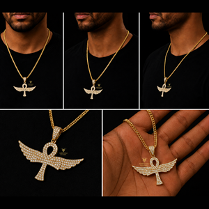 Wholesale Custom Iced Out Ankh <b>Cross</b> <b>Pendant</b> for Men 925 Sterling Silver VVS Moissanite Hip Hop Jewelry Egyptian <b>Cross</b> <b>Pendant</b> - Product Image 2