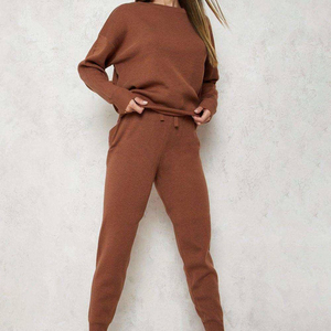 Conjunto Deportivo Informal de 2 Piezas para Mujer, Sudaderas con Decoración de Encaje, Venta al Por Mayor de Fábrica, para Gimnasio y Actividades al Aire Libre - Product Image 4