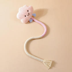 ของเล่นเชือกกัดสำหรับสัตว์เลี้ยงทำจากฝ้ายรักษ์โลก ของเล่นแทะสำหรับสุนัขและแมว ของเล่นแท่งกำมะหยี่พร้อมเชือกกัดและแคทนิปสำหรับแมว - Product Image 5