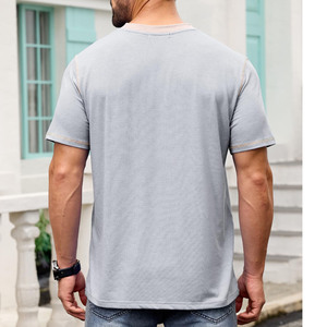 Camisetas personalizadas con logo para hombre, camisetas de algodón al por mayor, camisetas con cuello redondo, lisas para imprimir en grandes cantidades, camisetas de manga corta para hombre - Product Image 5