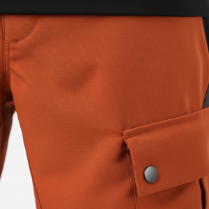 Shorts cargo personnalisés pour hommes en lin/coton, style urbain, respirants, taille élastique, motif uni sur le devant, service OEM - Product Image 5