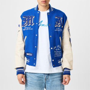 2027 OEM Chenille Embroidery Lettermen <b>Jacket</b> Front Logo High Quality Varsity <b>Jacket</b> for Men Custom Chenille <b>Patches</b> - Product Image 3