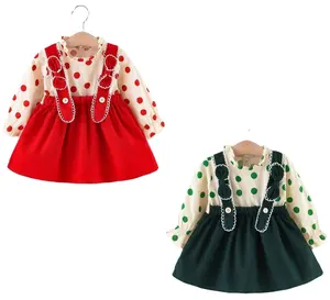 Best price dress for girls free cut with ruffles and long sleeves comfort while wearing baby and toddler cloth children cloth