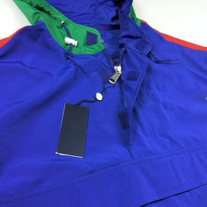 เสื้อแจ็คเก็ตวินด์เบรกเกอร์น้ำหนักเบา ระบายอากาศได้ดีสำหรับผู้ชาย ดีไซน์ปรับแต่งได้ ปิดกันน้ำด้วยซิป มีไซส์พลัส  แบบคัลเลอร์บล็อก - Product Image 5