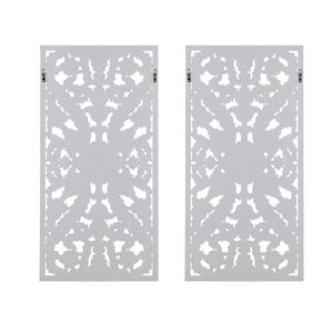 Set di 2 decorazioni murali in legno intagliato anticato, insegne da parete in legno fatte a mano - Product Image 6