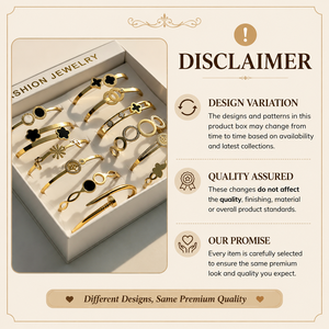 Pulseras de Moda en Oferta, Chapadas en Oro de 18K, de Acero Inoxidable para Mujer, Diseño Geométrico, Juego de 12 Piezas, Elegante para Bodas - Product Image 3