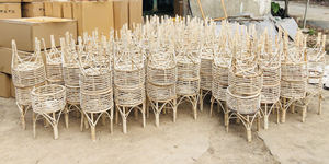 Vente en gros de pots en bambou naturel avec support en bois pour plantes d'intérieur, pots à fleurs décoratifs fabriqués au Vietnam - Product Image 6