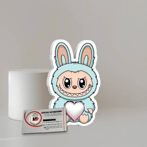 แผ่นแม่เหล็กต่อขนตาแบบใหม่ สีเหลือง ลายลาบูบู รูปหัวใจ สี่เหลี่ยม ดอกไม้ เพชร อะคริลิค สำหรับช่างต่อขนตา - Product Image 6