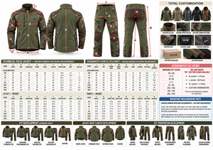 Conjuntos de Caza y Trajes Coordinados para Actividades al Aire Libre |   Camuflaje - Verde Oliva - Seis Colores |   Fabricante y Proveedor de Ropa de Caza | - Product Image 6