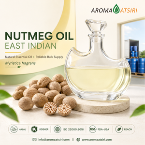 Aceite Esencial de Nuez Moscada de la India del Este Aroma Atsiri, 100% Natural, Destilado al Vapor, para Aromaterapia, para Todo Tipo de Piel - Product Image 1