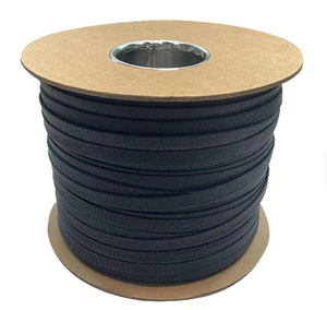 Sunbow Good <b>Heat</b> Dissipation Polyester Multifilament Braided Self Wrapping Expand 6mm Diameter -20C~+100C <b>Cable</b> Sleeving - Product Image 2
