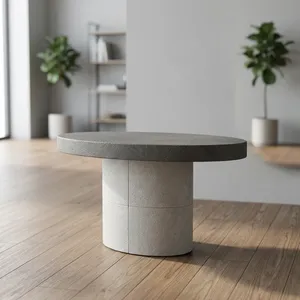 Mesa de Centro Minimalista de Madera con Superficie de Madera Hecha a Mano, Fácil de Limpiar, Muebles Modernos para Sala de Estar - Product Image 4