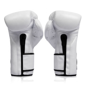 นวมชกมวย Fairtex สีขาว หนังแท้ สำหรับเด็ก แบบติดตีนตุ๊กแก ปิดนิ้วเต็มรูปแบบ น้ำหนักเบา ระบายอากาศได้ดี สายรัดข้อมือแบบผูก สำหรับฝึกซ้อม ปรับแต่งได้ - Product Image 3
