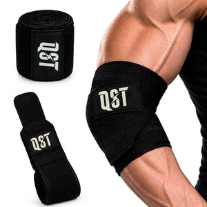 Adjustable Sports Elbow <b>Straps</b> Brace Wrapped with Pressure <b>Belt</b> Power Lifting Elbow Wraps Breathable Hook Loop Closure - Product Image 1