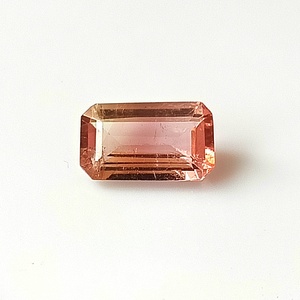 Turmalina Zambiana Bicolor Natural de 1.45 Quilates, Corte Esmeralda, Gemas Sueltas con Brillo Excepcional, Zafiro Internacional para Joyería - Product Image 1
