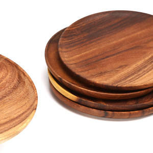 Handcrafted Polished Mango Wood Charger Plate Classic Design Resin Emerald Artwork Eco-Friendly BPA Free Stand Microwave Safe - Product Image 5