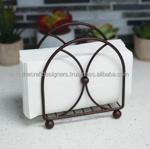 Black Coated Metal Napkin/Tissue Holder Wholesale <b>Kitchen</b> Supplies Iron Wire Customized Creative Tissue Stand <b>Decoration</b> <b>Item</b> - Product Image 6