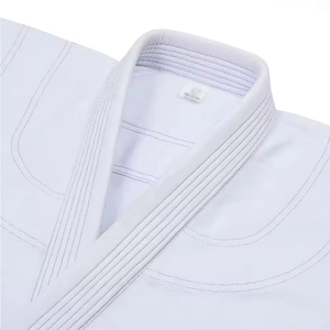 Uniforme de BJJ Unisex Blanco con Logotipo Personalizado, 100% Algodón, Cómodo, Duradero, de Alta Calidad, Último Diseño, Fabricante de Ropa de Artes Marciales - Product Image 6