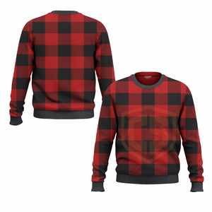 Women's Oversized <b>Christmas</b> <b>Sweatshirt</b> With Plaid Trees Print O-Neck Long Sleeve Winter Top Wholesale <b>Sweatshirts</b> - Product Image 5