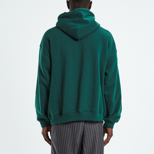 Sudadera con Capucha para Hombre, Premium, 100% Algodón, Corte Regular, Color Verde Bosque, Estilo Urbano Ecológico HD - Product Image 4