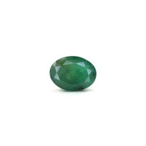 Certified Wholesale Loose Synthetic Emerald Gemstone-3.5 Carat Emerald Green Zircon 3mm Height - Product Image 1